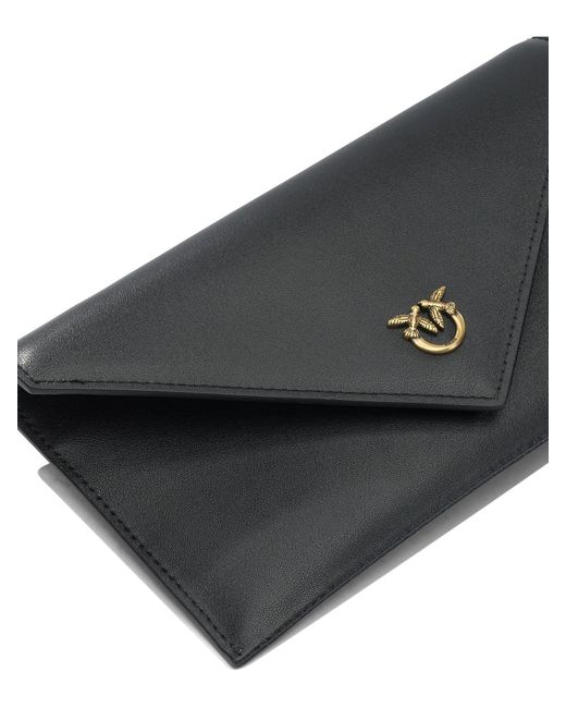 Pinko Black Goat Hair Clutch