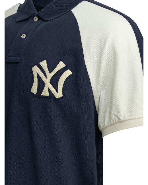 Polo Ralph Lauren Blue X Mlb Collection" Polo Shirt With Buttons for men
