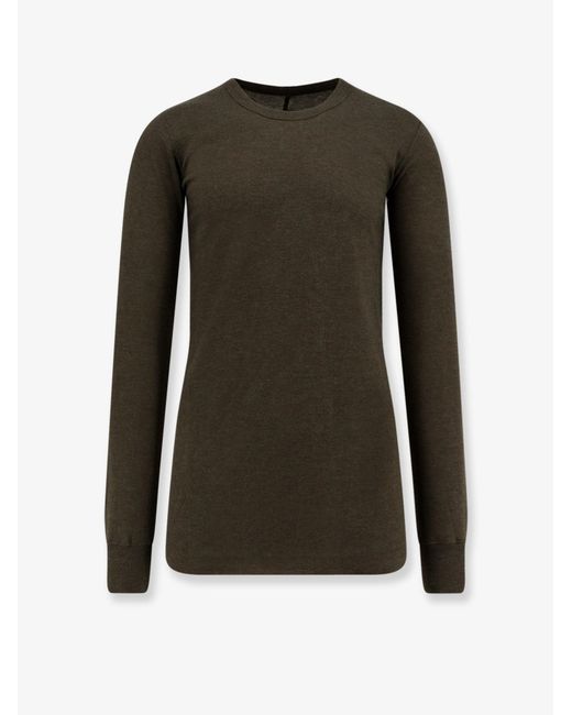 Rick Owens Green Basic Ls T Viscose Blend T-Shirt for men