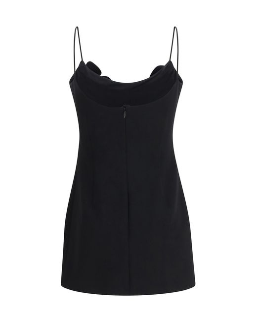 Magda Butrym Black Short Wool-Blend Dress