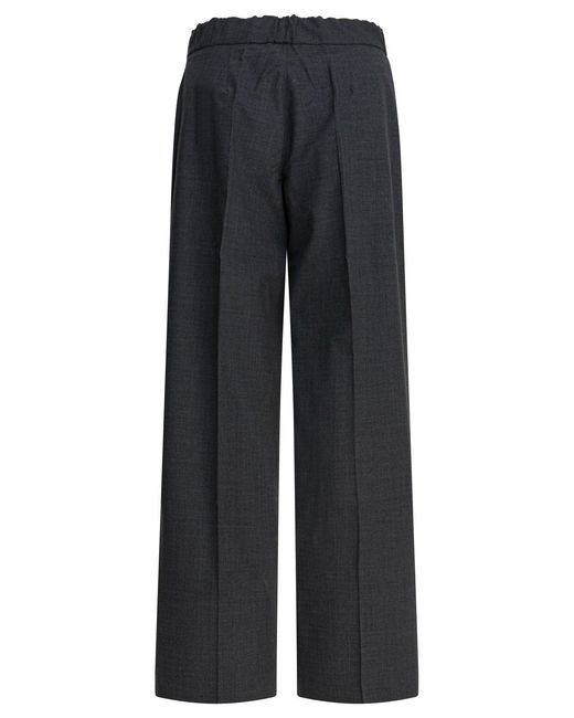 Sa Su Phi Blue Virgin Wool Blend Trousers