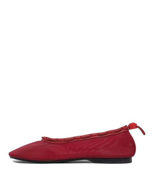 Alohas Red Gill Ballerinas