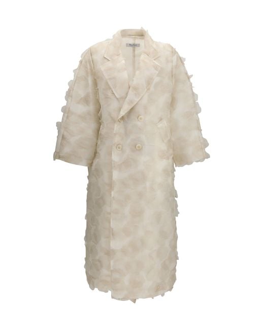 Max Mara White Mito Coat