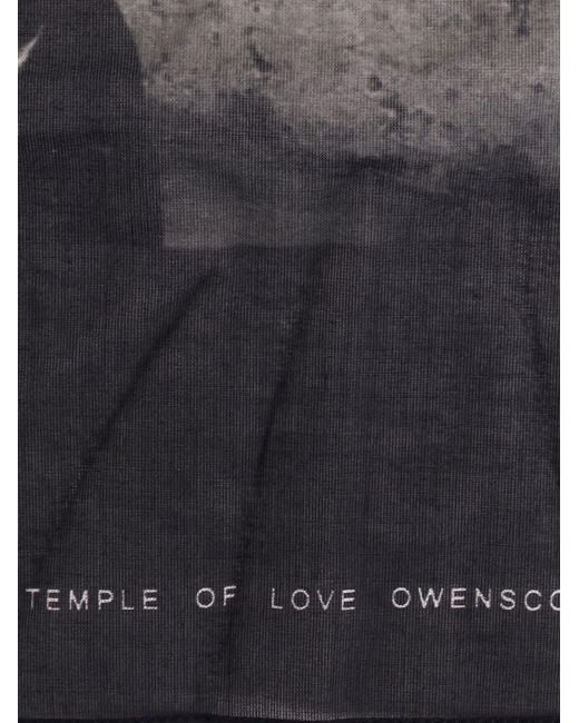 Rick Owens Black Cotton Foulard for men