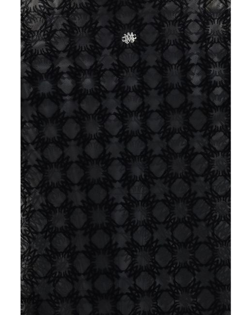 Amiri Black Semi-Transparent Top
