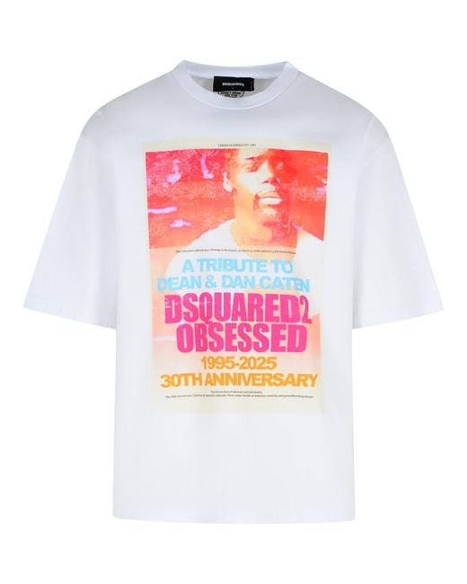 DSquared² White Cotton T-Shirt for men