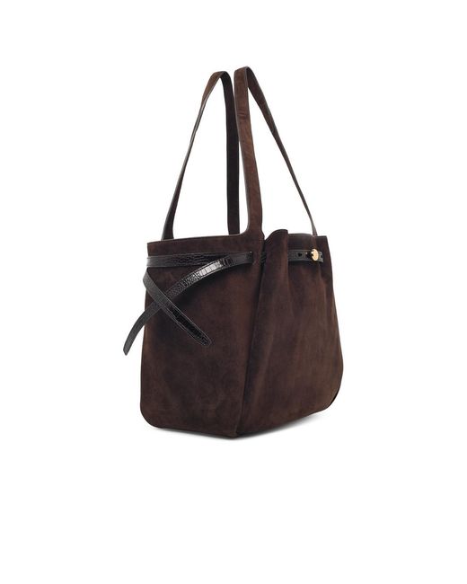 Tory Burch Black Romy Tote Suede