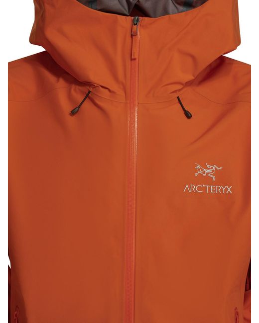Arc'teryx Orange "Beta Lt" Technical Jacket for men