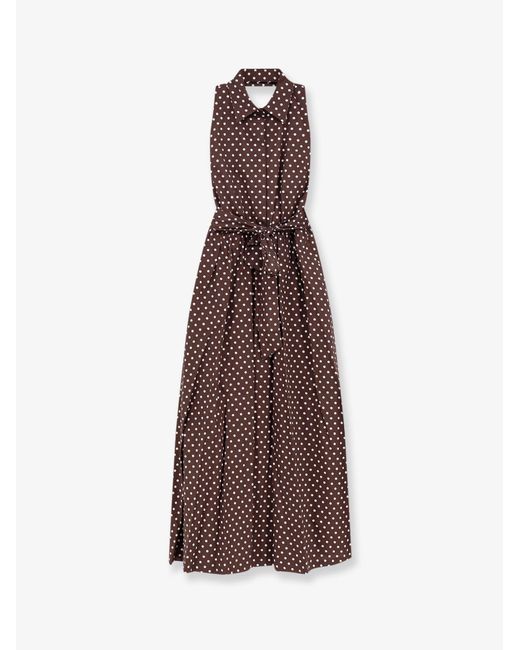 Women's Brown Dress Caprese Cotton