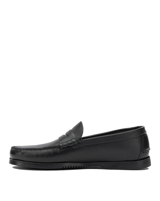 Paraboot Black "Coraux Marine" Moccasins for men