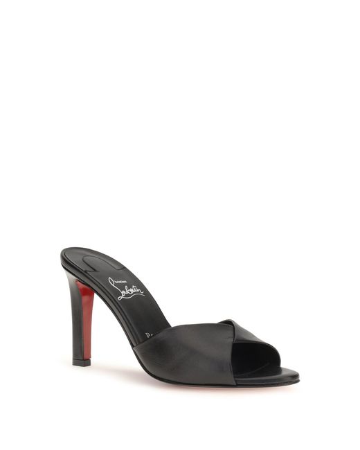Christian Louboutin Black Fanny Mules Sandals