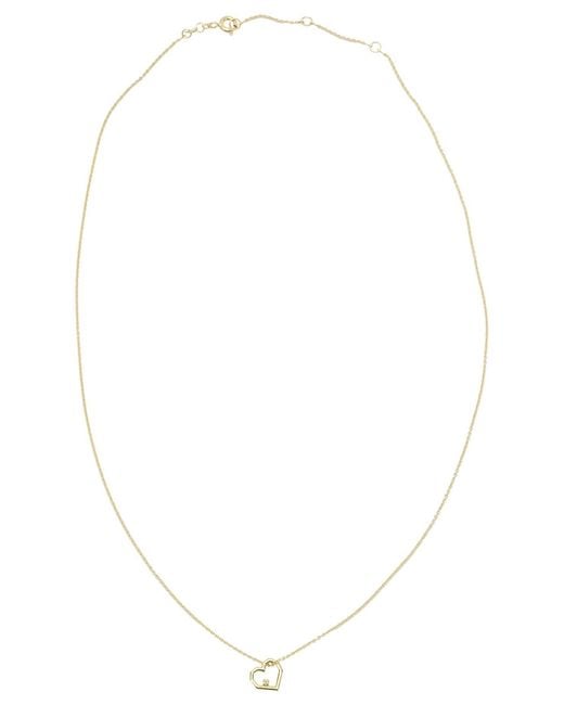 Women's White "Mini Corazon" Necklace