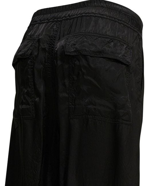 Rick Owens Black Dietrich Drawstring Pants