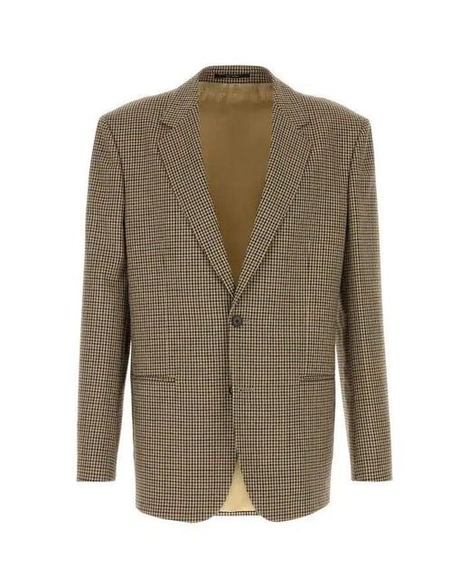 Gucci Green Wool Single-Breasted Blazer Jacket for men