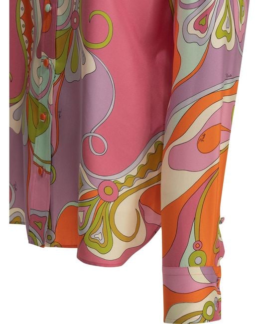 Emilio Pucci Pink "Orchidee" Casual Shirt