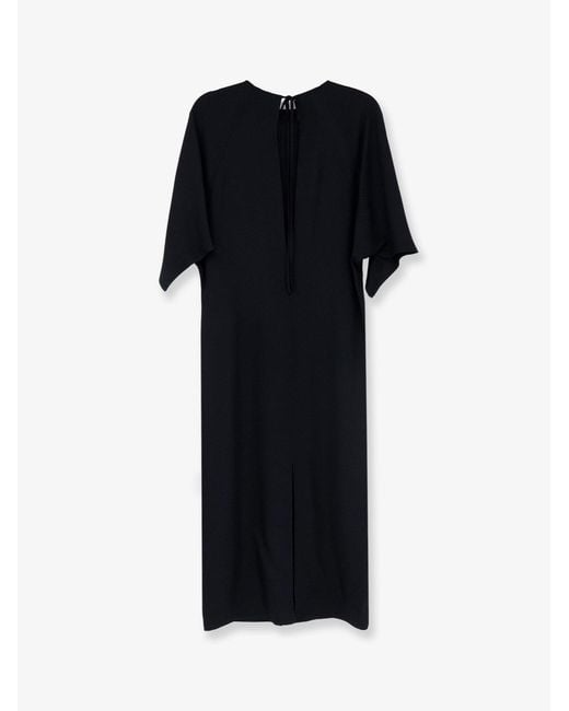 Stella McCartney Black Responsible Acetate And Viscose Dress