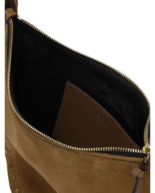 Isabel Marant Brown "Oskan Soft" Medium Shoulder Bag