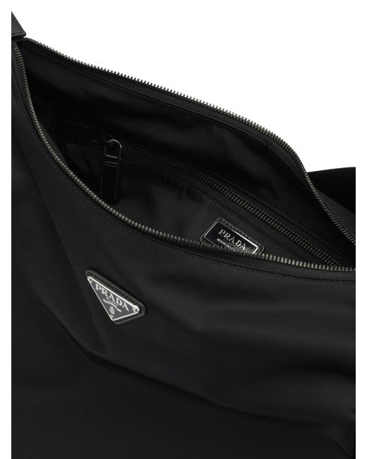 Prada Black Explore Large Shoulder Bag for men