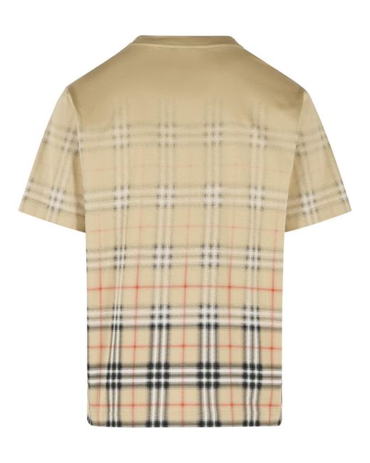 Burberry White 'Ryan' Sand Cotton T-Shirt for men