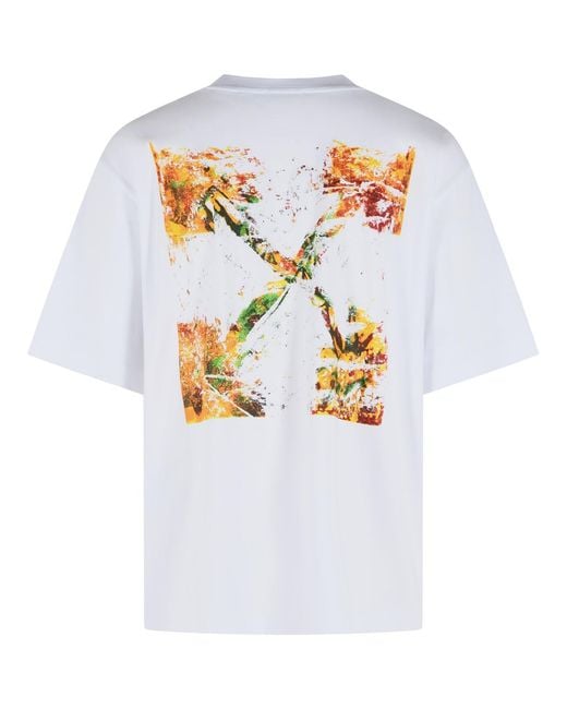 Off-White c/o Virgil Abloh White 'Spices Arrow' Cotton T-Shirt for men
