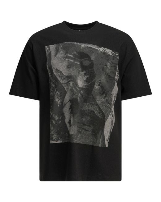 Stussy Black Cotton T-Shirt for men