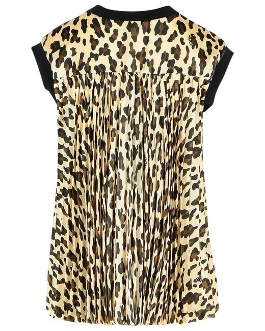 Sacai Black Cotton Tank Top