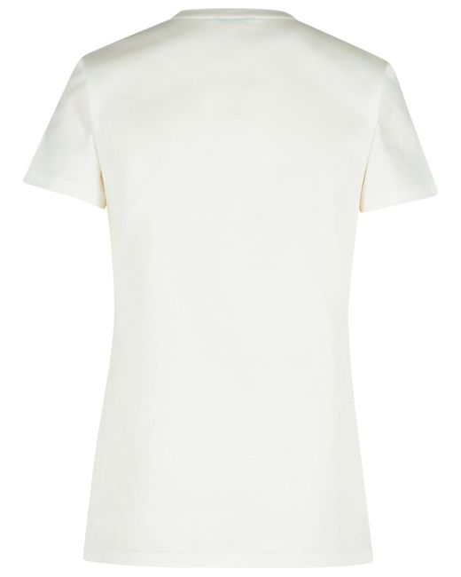 Moncler White Cotton T-Shirt