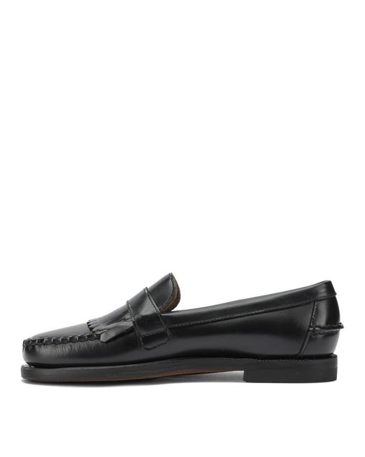 Sebago Black Leather Loafers