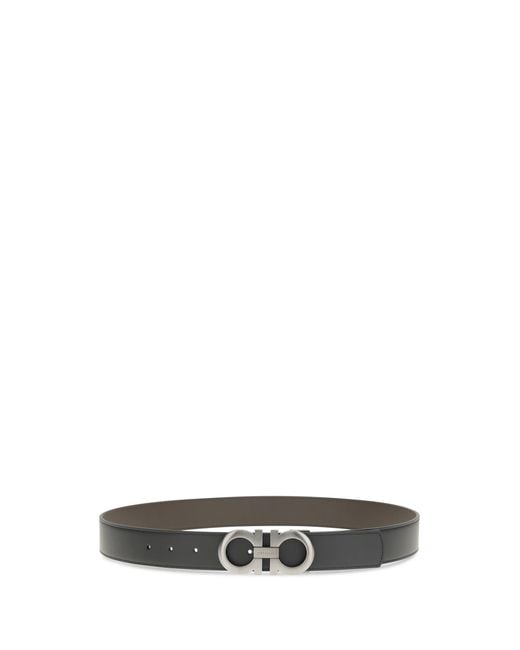 Ferragamo White Double Belt for men