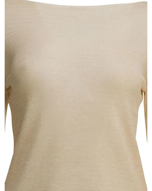 Auralee Natural Cashmere Boat Sweater