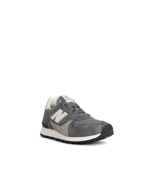 New Balance White '475' Fabric And Suede Sneakers for men