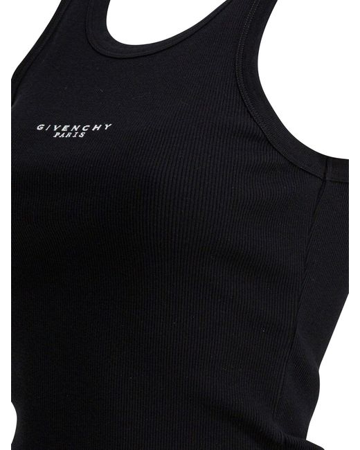 Givenchy Black Logo Tank Top
