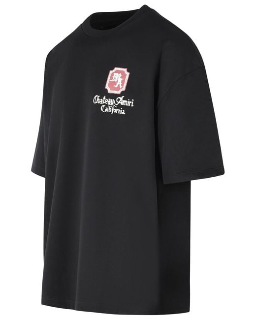 Amiri Black Logo-Print T-Shirt for men