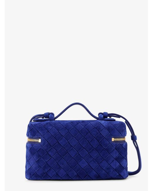 Bottega Veneta Blue Bang Bang Suedevanity Case