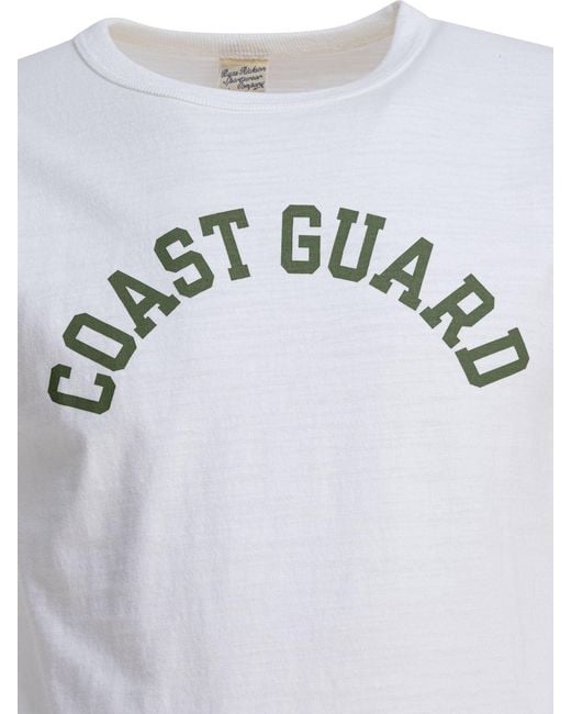 Buzz Rickson's White Coast Guard T-Shirts for men