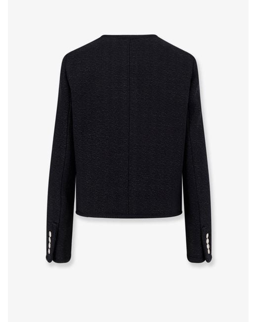 DUNST Blue Bouclé Tweed Blazer