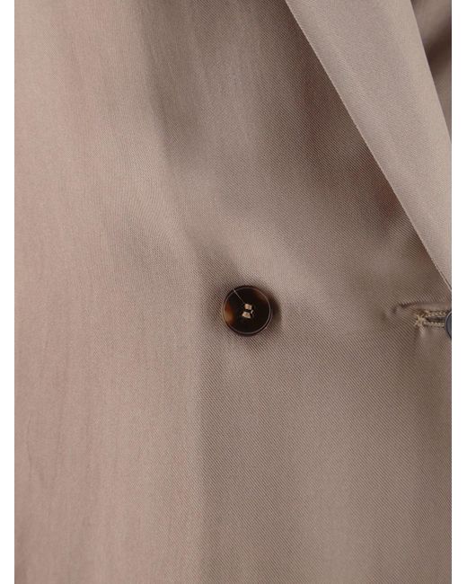Alysi Natural Blazer Double-Breasted Silk