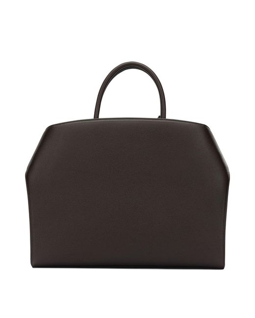 Ferragamo Black "Hug" Medium Handbag for men