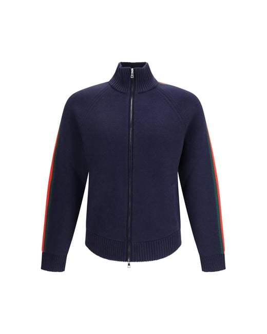 Gucci Blue Zip-Up Jacket for men