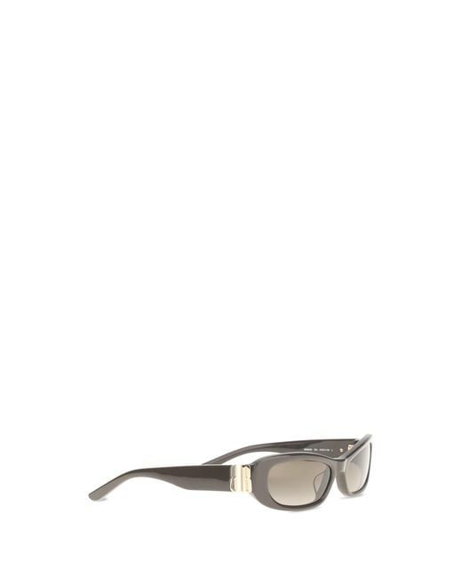 Balenciaga White Sunglasses Cosmo Rectangle for men