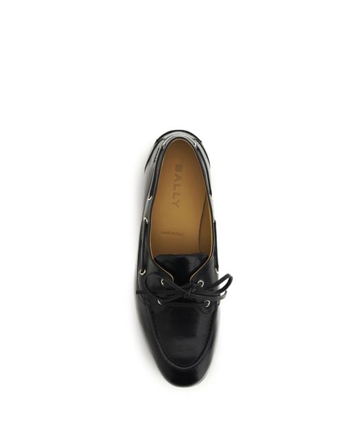 Bally White Plume Leather Loafers for men