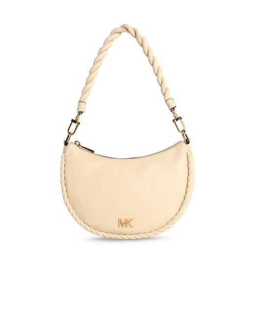 MICHAEL Michael Kors White Kyla Cream Leather Bag