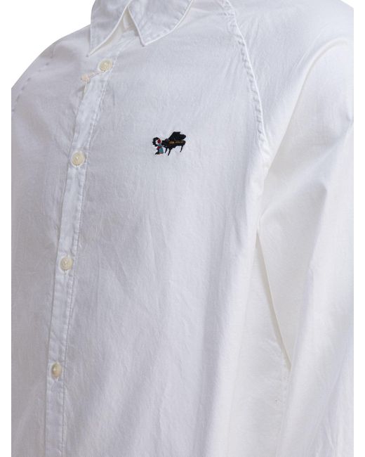 Kapital Blue "Ox Piano Motion" Shirt for men