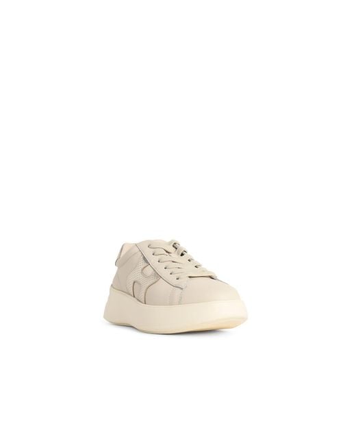 Hogan Natural Rebel' Ivory Leather Sneakers