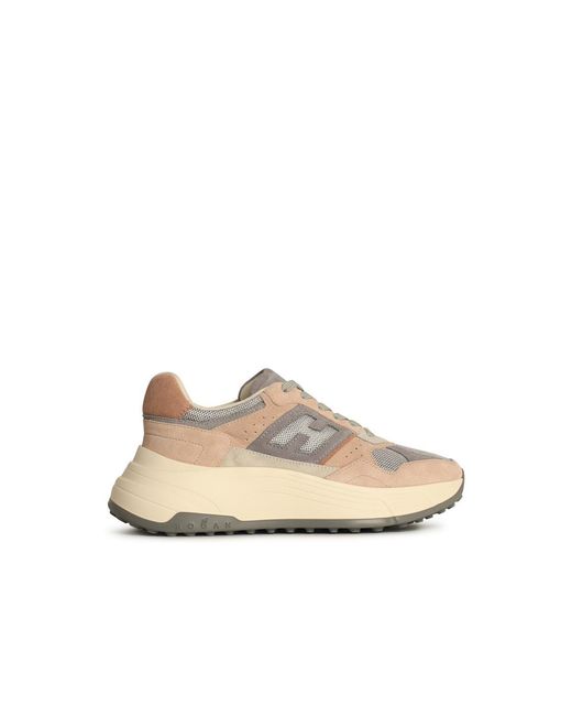Hogan Natural H669 Leather Blend Sneakers