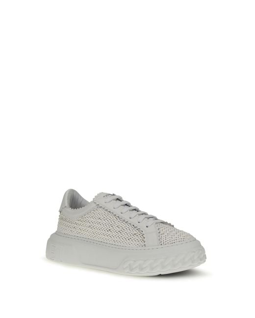 Casadei White Sneakers Hanoi Calf Leather