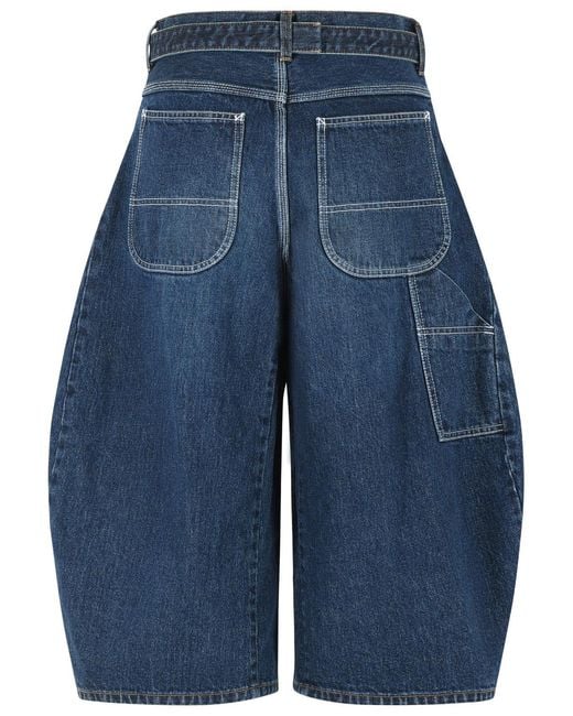 Sacai Blue Cotton Jeans