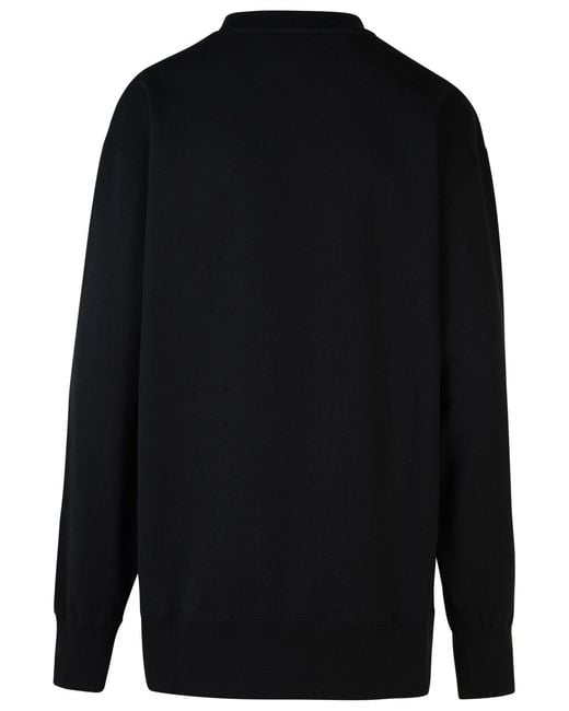 Moschino Black Cotton Sweatshirt