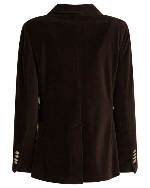 Circolo 1901 Black Cotton Double-Breasted Jacket