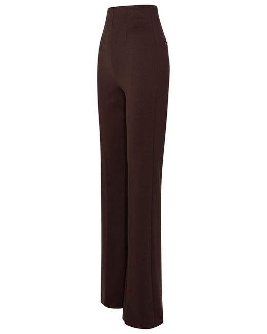 Sportmax Brown Wide Trousers